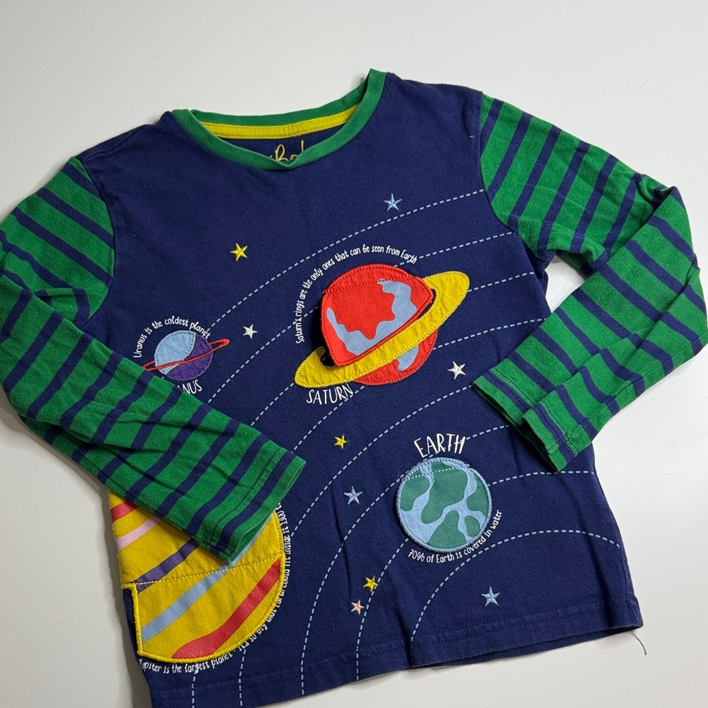 Boden 4/5 lift the flap planet shirt